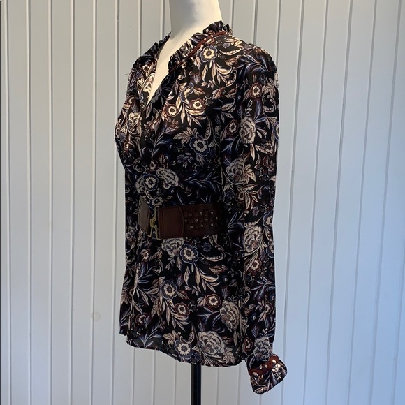 Anthropologie Rose & Olive Floral Blouse - Picture 3 of 7